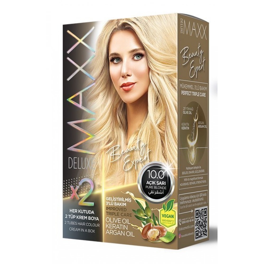 Maxx Deluxe Hair Color 10.0 PURE BLONDE