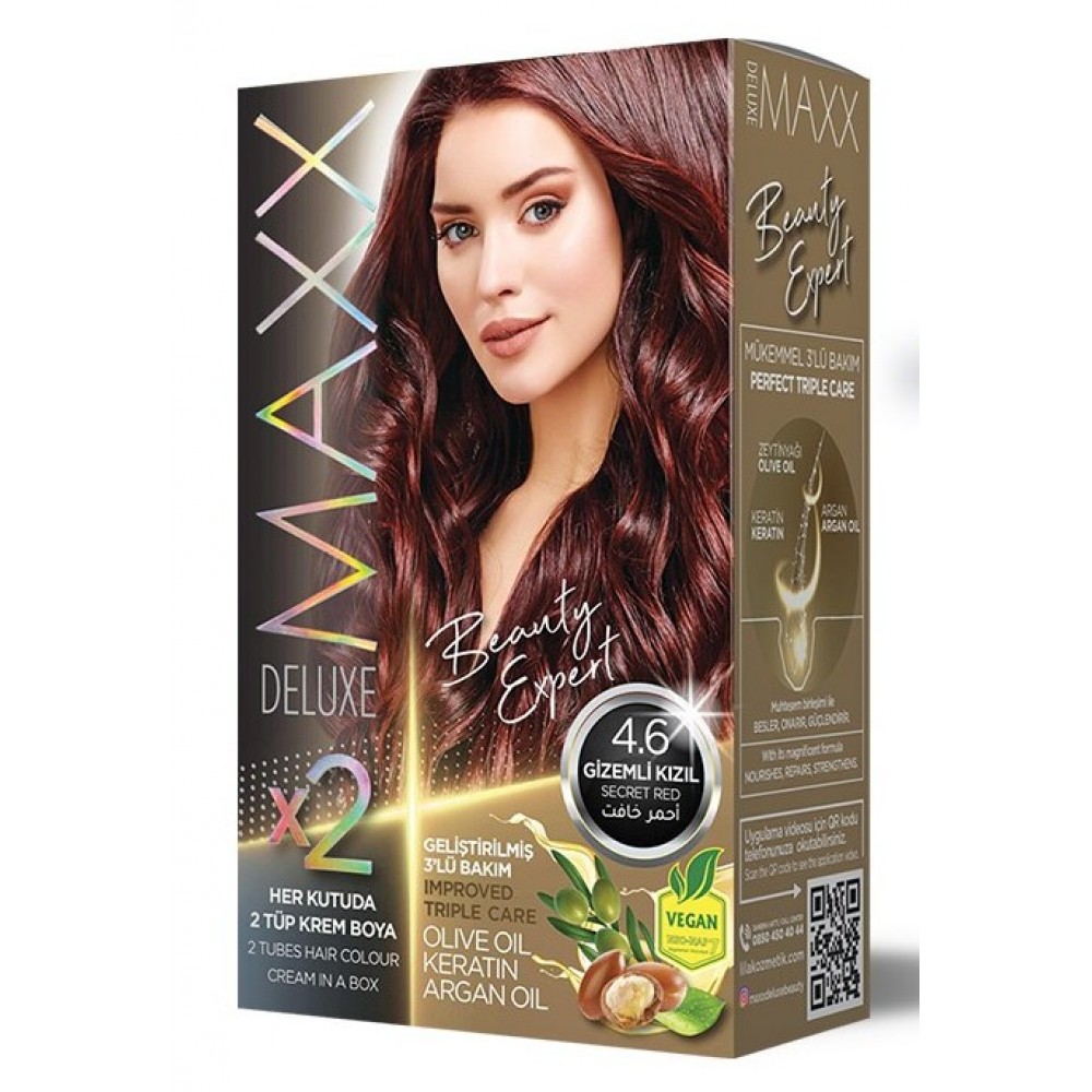 Maxx Deluxe Hair Color 4.6 SECRET RED