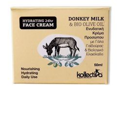 Αντιγηραντική Κρέμα Προσώπου με Γάλα Γαϊδούρας και Ελαιόλαδο