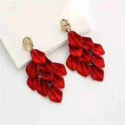 Σκουλαρίκια με Πέταλα και Κρόσσια - Αντιαλλεργικά