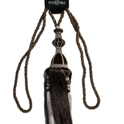 Δέστρα Κουρτίνας Με Φούντα Και Διαμάντι FHQ-Καφέ