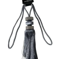 Δέστρα Κουρτίνας Με Φούντα Και Στράς SSCSZ-Γκρί