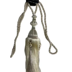 Δέστρα Κουρτίνας Με Φούντα Και Διαμάντι FHQ-Εκρού