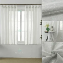 Κουρτίνα K6023-4 Μπέζ|Γκρί- Με Τρέσα -200x150CΜ