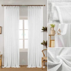 Κουρτίνα 6779-8 Ικρού- Με Τρέσα -270x280CΜ