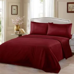 Παπλωματοθήκες Σετ Μονόχρωμα – Μπορντό