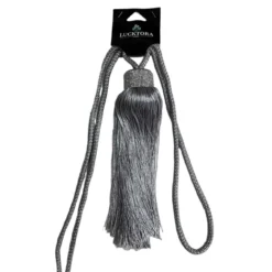 Δέστρα Κουρτίνας Με Φούντα Και Στράς JZQ-Γκρί