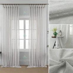 Κουρτίνα 6023-44 Μπέζ|Γκρί- Με Τρέσα -270x290CΜ