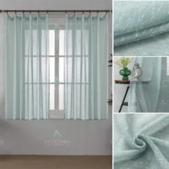 Κουρτίνα K6023-6 Πετρόλ- Με Τρέσα -200x150CΜ