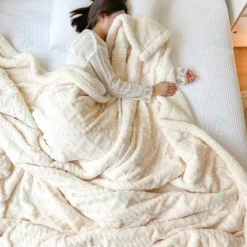 Κουβέρτα 2.5KG Προβατάκι Υπέρδιπλη 220Χ240-Λευκό