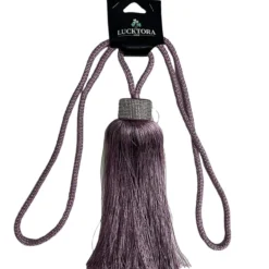 Δέστρα Κουρτίνας Με Φούντα Και Στράς JZQ-Ροζ